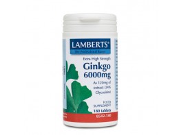 GINKGO 6000MG 180TAB LS 8542 LAMBERTS Imagen del producto GINKGO 6000MG 180TAB LS 8542 LAMBERTS