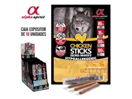 Imagen del producto Alpha Spirit ristra de barritas pollo 16u 4x10g