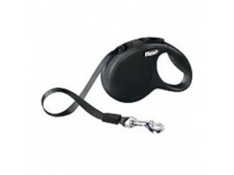 Flexi New Classic M correa extensible negra para perros 5m 1u Imagen del producto Flexi New Classic M correa extensible negra para perros 5m 1u