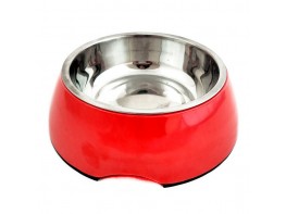 Imagen del producto  Comedero 2 en 1 rojo 22 × 7,5cm