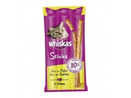 Whiskas stick pollo 3u/18g (x28) Imagen del producto Whiskas stick pollo 3u/18g (x28)