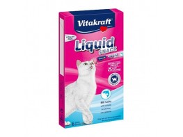 Imagen del producto Vitakraft Liquid Snack para gatos con salmón y omega-3 6 x 18g