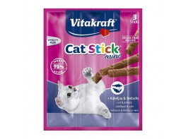 Imagen del producto Vitakraft Cat Stick mini de bacalao y atún 3 unidades.