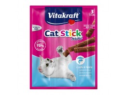Vitakraft Cat stick mini, salmón & trucha 18g 3 Imagen del producto Vitakraft Cat stick mini, salmón & trucha 18g 3