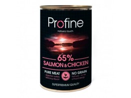 Profine lata de salmón y pollo, comida húmeda para perros 6 x 400g Imagen del producto Profine lata de salmón y pollo, comida húmeda para perros 6 x 400g