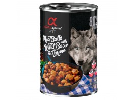 Imagen del producto Alpha Spirit albóndigas caninas de jabalí con tomillo 6 x 400g