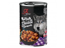 Imagen del producto Alpha Spirit albóndigas de pollo con cúrcuma para perros 6 x 400g