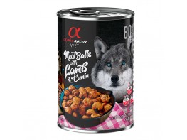 Imagen del producto Alpha Spirit albóndigas de cordero con comino, alimento húmedo para perros adultos 6 x 400g
