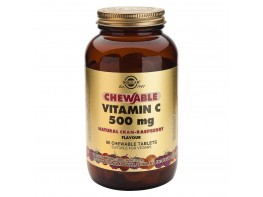 Solgar Vit C sabor frambuesa 500mg 90 comprimidos Imagen del producto Solgar Vit C sabor frambuesa 500mg 90 comprimidos