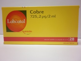 LABCATAL 4 COBRE 28 AMPOLLAS Imagen del producto LABCATAL 4 COBRE 28 AMPOLLAS