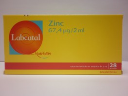 LABCATAL 18 ZINC 28 AMPOLLAS Imagen del producto LABCATAL 18 ZINC 28 AMPOLLAS