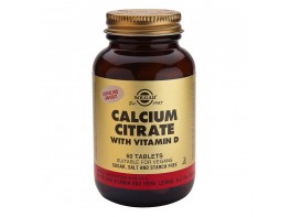 Solgar Citrato de calcio con Vitamina D3 60 comprimidos Imagen del producto Solgar Citrato de calcio con Vitamina D3 60 comprimidos