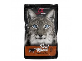 Imagen del producto Alpha spirit gato pouch mousse ternera 24 x 85 gr
