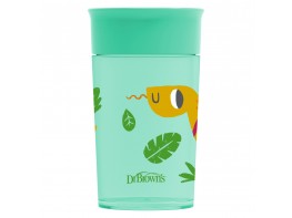 DrBrown's vaso de transicion sin boquilla verde asas 300ml Imagen del producto DrBrown's vaso de transicion sin boquilla verde asas 300ml