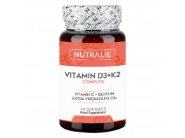 Nutralie vitamina D3+K2 complex 60 cápsulas Imagen del producto Nutralie vitamina D3+K2 complex 60 cápsulas