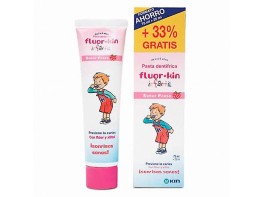 Fluorkin pasta infantil fresa 75+25ml. Imagen del producto Fluorkin pasta infantil fresa 75+25ml.