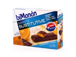 BIMANAN BARRITAS CHOCOLATE/NARANJA 8 UDS Imagen del producto BIMANAN BARRITAS CHOCOLATE/NARANJA 8 UDS
