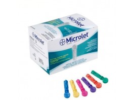 Microlet lancetas colores 25und bayer Imagen del producto Microlet lancetas colores 25und bayer