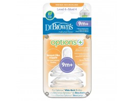 Dr.Brown's tetina boca ancha options 9m+ Imagen del producto Dr.Brown's tetina boca ancha options 9m+