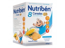 Nutribén 8 cereales galleta maría 600gr Imagen del producto Nutribén 8 cereales galleta maría 600gr