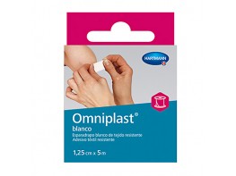 Omniplast esparadrapo tela blanco 5mx1,25cm Imagen del producto Omniplast esparadrapo tela blanco 5mx1,25cm