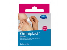 Omniplast tela blanco 5x2,5cm Imagen del producto Omniplast tela blanco 5x2,5cm