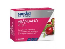 Sandoz Bienestar Arandano 140mg 30 cápsulas Imagen del producto Sandoz Bienestar Arandano 140mg 30 cápsulas
