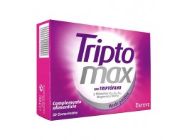 Triptomax. Triptófano, Hierro, Magnesio y Vitamina B6, B3 y B5 30comp Imagen del producto Triptomax. Triptófano, Hierro, Magnesio y Vitamina B6, B3 y B5 30comp