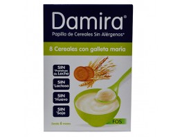 Damira 8 cereales galleta María FOS 600g Imagen del producto Damira 8 cereales galleta María FOS 600g