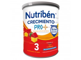 Nutribén Crecimiento Pro-Alfa 3, Leche infantil desde los 12 meses 800g Imagen del producto Nutribén Crecimiento Pro-Alfa 3, Leche infantil desde los 12 meses 800g