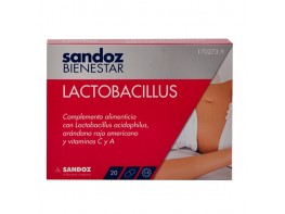 Sandoz Bienestar Lactobacillus 20 cápsulas Imagen del producto Sandoz Bienestar Lactobacillus 20 cápsulas