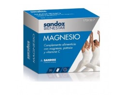Sandoz Bienestar Magnesio + Potasio 30 sobres Imagen del producto Sandoz Bienestar Magnesio + Potasio 30 sobres
