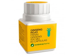 BotánicaPharma ginseng rojo 500mg 60u Imagen del producto BotánicaPharma ginseng rojo 500mg 60u