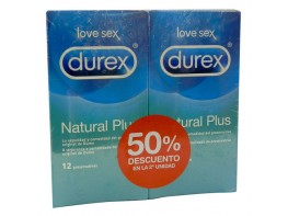 Durex Natural Plus preservativos 2x12 uds Imagen del producto Durex Natural Plus preservativos 2x12 uds