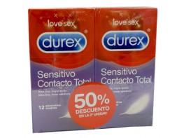 PRESERVA.DUREX DUPLO CONT TOTAL 12 UND Imagen del producto PRESERVA.DUREX DUPLO CONT TOTAL 12 UND