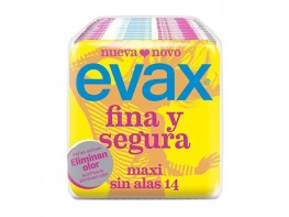 Compresas Evax Fina y segura Maxi 14u Imagen del producto Compresas Evax Fina y segura Maxi 14u