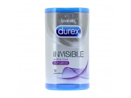 PRESERVA.DUREX INVISIBLE LUBRICADO 12UDS Imagen del producto PRESERVA.DUREX INVISIBLE LUBRICADO 12UDS