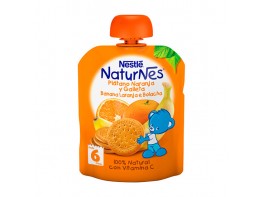 Nestlé Natunes bolsita plátano naranja y galleta 90g Imagen del producto Nestlé Natunes bolsita plátano naranja y galleta 90g