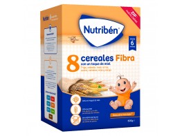 Nutribén 8 cereales y miel fibra 600gr Imagen del producto Nutribén 8 cereales y miel fibra 600gr
