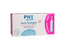 Phy Suero fisiológico bebe 40+5uds Imagen del producto Phy Suero fisiológico bebe 40+5uds