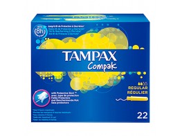 Tampax tampones compak regular 22u Imagen del producto Tampax tampones compak regular 22u