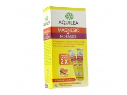 Aquilea Magnesio y potasio efervescente 14 cápsulas duplo Imagen del producto Aquilea Magnesio y potasio efervescente 14 cápsulas duplo