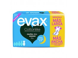 Evax compresas cottonlike noche alas 18und Imagen del producto Evax compresas cottonlike noche alas 18und