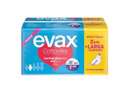Evax compresas cottonlike normal plus alas 28 uds Imagen del producto Evax compresas cottonlike normal plus alas 28 uds