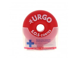 Urgo Sos Cortes banda adhesiva stop sangrado 3mx2,5cm Imagen del producto Urgo Sos Cortes banda adhesiva stop sangrado 3mx2,5cm