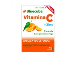 Bluecube vitamina c + zinc 60 cápsulas Imagen del producto Bluecube vitamina c + zinc 60 cápsulas