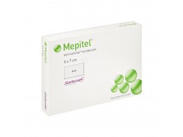 Mepiform Mepitel apósito estéril 5x7, 5cm 10u Imagen del producto Mepiform Mepitel apósito estéril 5x7, 5cm 10u