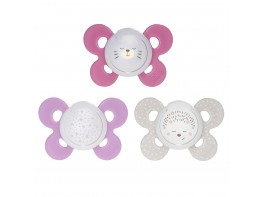 Chicco Chupete physio silicona niña 16-36 meses 2u Imagen del producto Chicco Chupete physio silicona niña 16-36 meses 2u