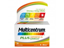 Multicentrum plus ginseng-ginkgo 30 comprimidos Imagen del producto Multicentrum plus ginseng-ginkgo 30 comprimidos