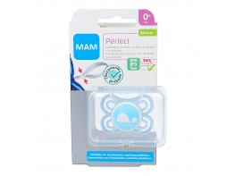 Mam baby chupete perfect silicona 2-6 meses azul Imagen del producto Mam baby chupete perfect silicona 2-6 meses azul